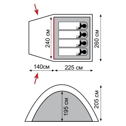 Tramp Палатка походная Tramp Bell 4