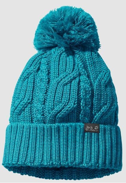 Jack Wolfskin Вязаная шапка Jack Wolfskin Stormlock Pompom Beanie