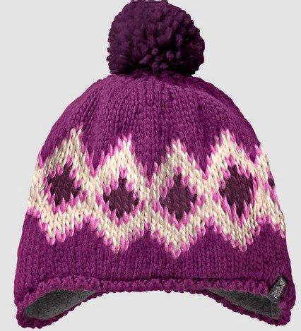 Jack Wolfskin Шапка с ушками для детей Jack Wolfskin Diamond Knit Cap Kids