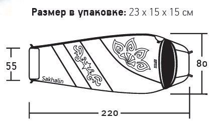 Nova Tour Мешок кокон спальный Сахалин комфорт Nova Tour - V2 ( +10)