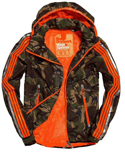 SuperDry Sport & Snow Спортивная ветровка Superdry Sprint Attacker Camo Jacket