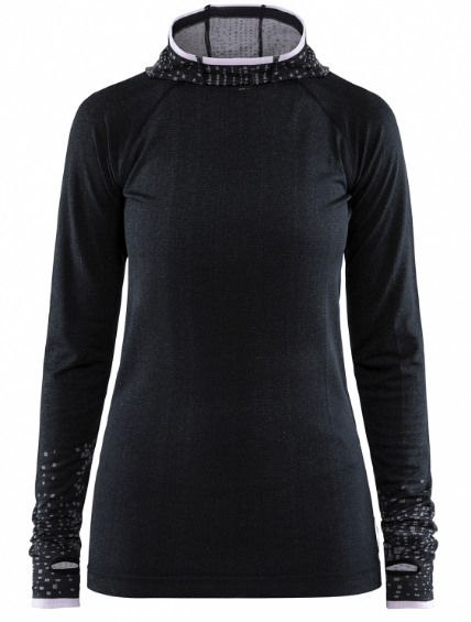 CRAFT Рубашка эластичная с капюшоном женская Craft Core Fuseknit