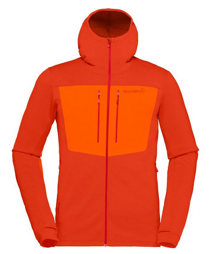 Norrona Практичная мужская куртка из флиса Norrona Lyngen Powerstretch Pro Zip Hoodie