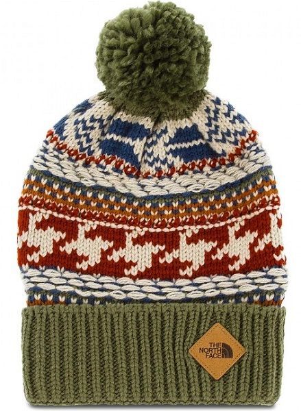 The North Face Мягкая шапка с помпоном The North Face Fair Isle Beanie