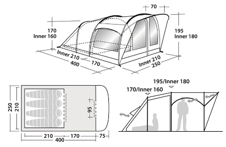 Roben’s Палатка семейная Robens Cabin 400