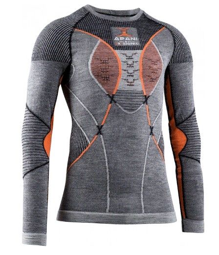 X-Bionic Футболка спортивная мужская X-Bionic Apani® 4.0 Merino Round Neck LG SL