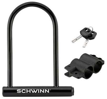 Schwinn Велосипедный замок на ключе образный Schwinn U- Basic U-Lock