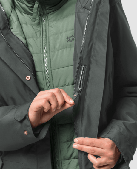 Jack Wolfskin Теплая водонепроницаемая куртка Jack Wolfskin Monterey bay coat