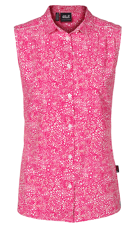 Jack Wolfskin Рубашка легкая женская Jack Wolfskin Wahia Print Sleeveless Shirt W