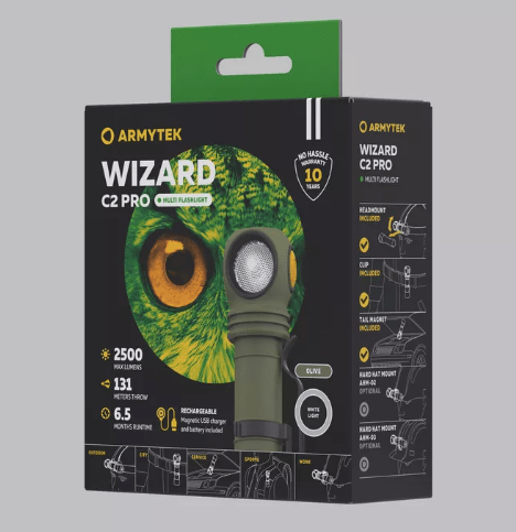 ArmyTek Фонарь налобный Armytek Wizard C2 Pro Magnet USB