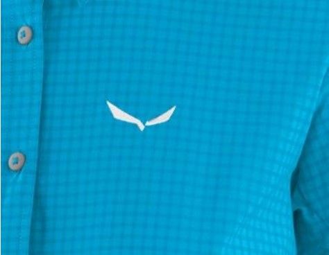 Salewa Рубашка туристическая Salewa 2018 Puez Minicheck Dry W S/S Srt hawaiian blue
