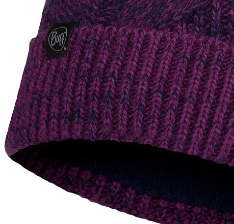 Buff Практичная шапка Buff Knitted & Fleece Band Hat Masha Purplish