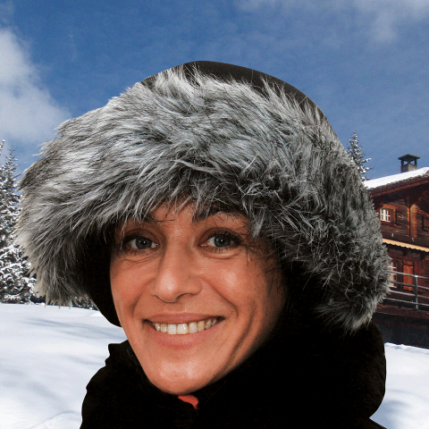 Coolcasc Нашлемник стильный Coolcasc E002 Grey Fur