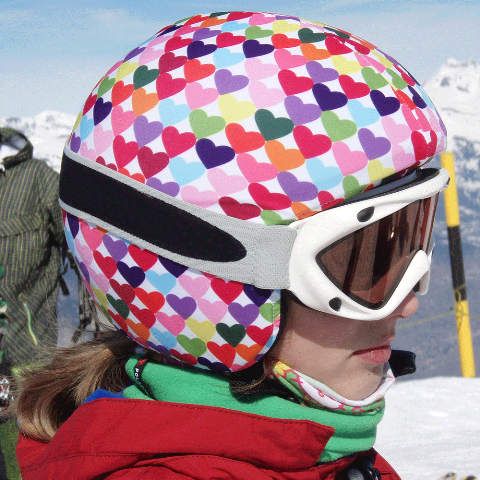 Coolcasc Нашлемник эластичный женский Coolcasc 104 Colour Hearts