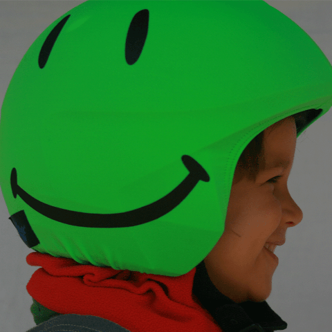 Coolcasc Яркий нашлемник на спортивный шлем Coolcasc FD53 Foggy Smile