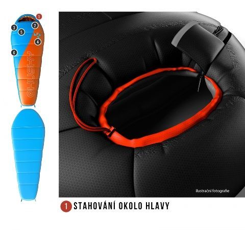 HUSKY Спальный мешок для детей Husky Kids Merlot -10C (комфорт -2) левый