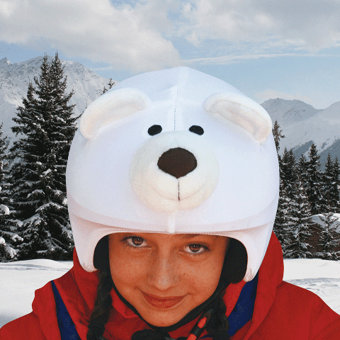 Coolcasc Нашлемник на спортивный шлем Coolcasc 005 Polar Bear