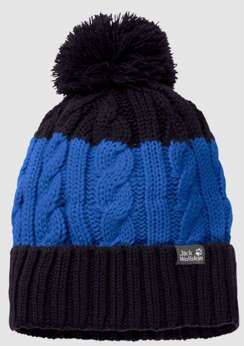 Jack Wolfskin Яркая шапка с помпоном Jack Wolfskin Stormlock Pompom Beanie Kids