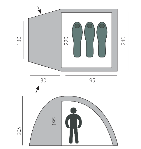 BTrace Палатка походная  BTrace Dome 3