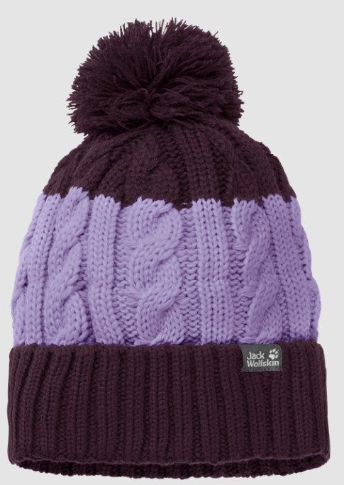 Jack Wolfskin Яркая шапка с помпоном Jack Wolfskin Stormlock Pompom Beanie Kids