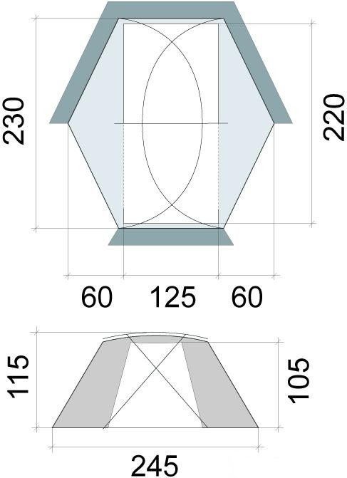 Bask Палатка туристическая М Bask 2 Shark Fin Flap