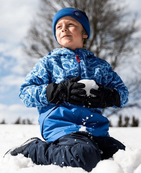 Jack Wolfskin Яркая куртка для детей Jack Wolfskin Snowy Days Print Jacket Kids