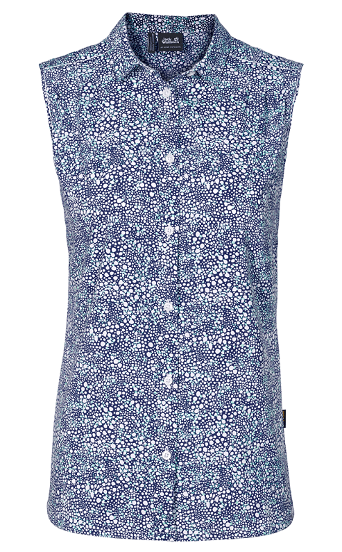 Jack Wolfskin Рубашка легкая женская Jack Wolfskin Wahia Print Sleeveless Shirt W