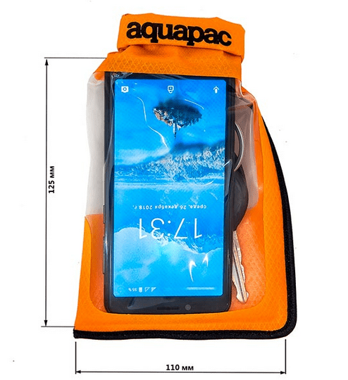 Aquapac Надежный чехол Aquapac Small Stormproof Phone Case Orange