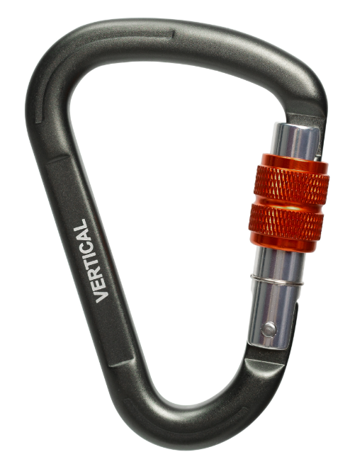 Вертикаль Карабин треугольный с муфтой Keylock Вертикаль Gray
