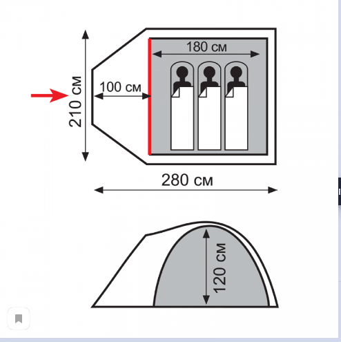 Totem Трекинговая палатка Totem Indi 3 (V2)