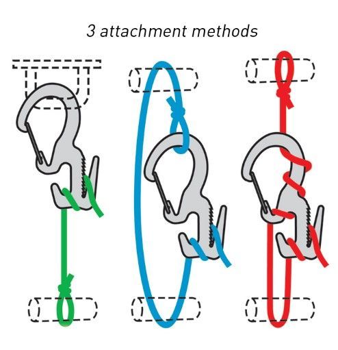 Nite Ize Надежное крепление для веревки с карабином Nite Ize 9