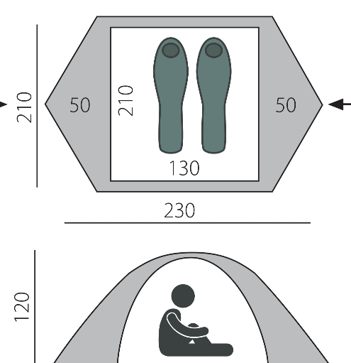 BTrace Палатка походная BTrace Malm 2
