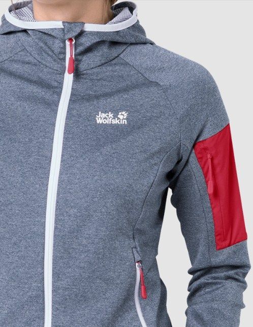 Jack Wolfskin Флисовая куртка Jack Wolfskin Milford Hooded Jacket W