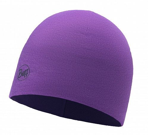 Buff Шапка комфортная Buff Microfiber & Polar Hat Amaranth Purple Stripes