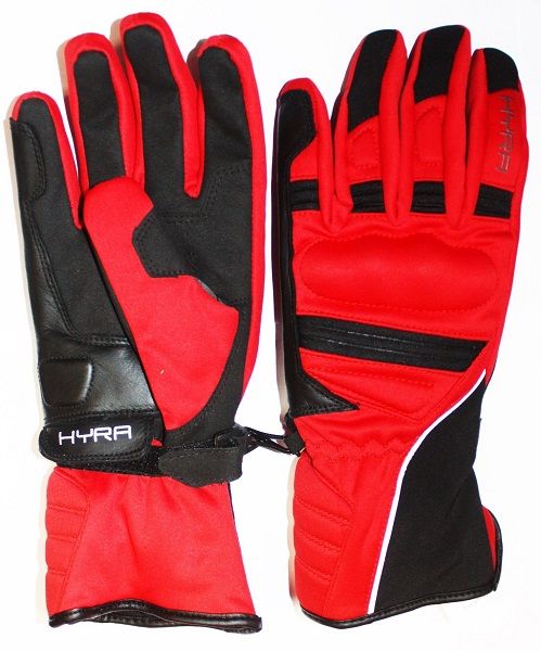 HYRA  Удобные горнолыжные перчатки для мужчин Hyra Gloves Men Softshell/Leather