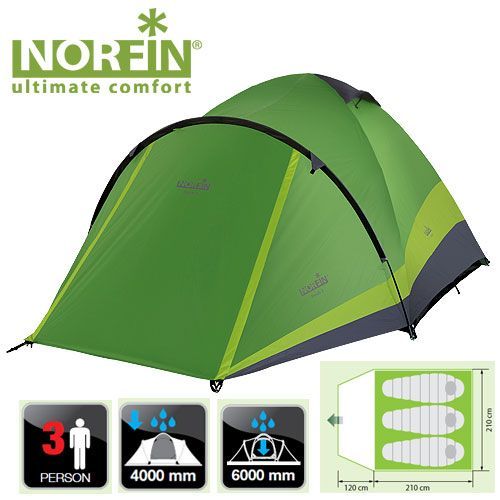 Norfin Палатка туристическая Norfin Perch 3 NF