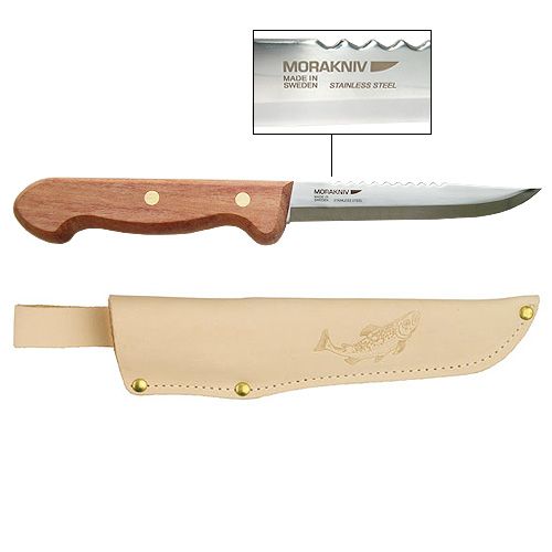 MORAKNIV Нож рыболовный в кожаных ножнах MORAKNIV MoraKNIV FISHING