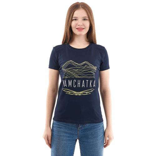 DRAGONFLY Практичная женская футболка с принтом Dragonfly Kamchatka 