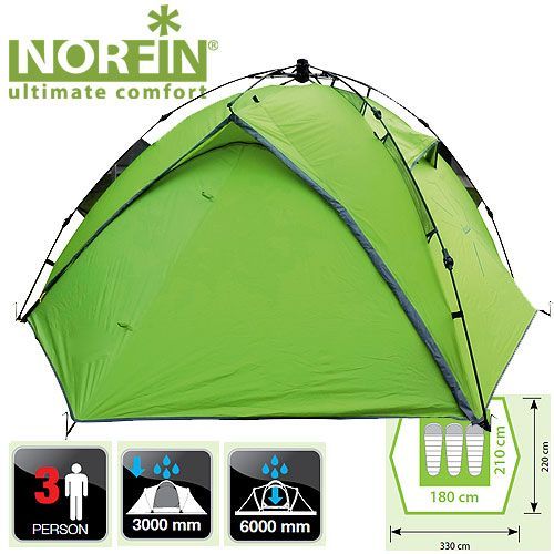 Norfin Удобная палатка х местная Norfin 3- TENCH 3 NF