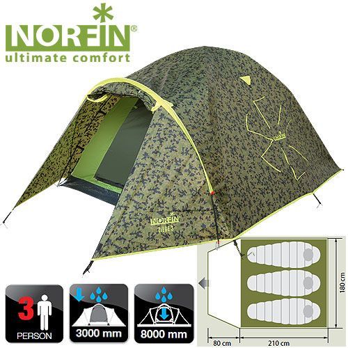 Norfin Палатка х местная Norfin 3- ZIEGE 3 NC