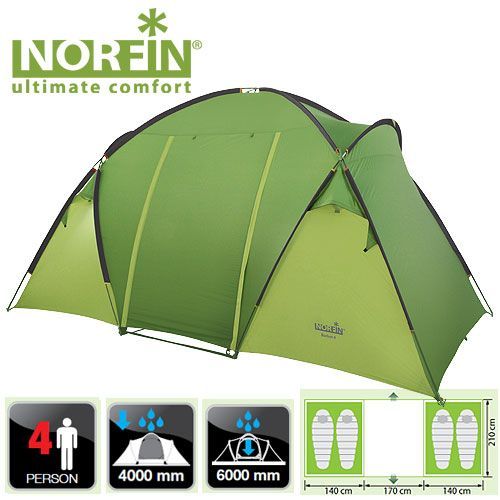 Norfin Палатка х местная Norfin 4- Burbot 4 NF