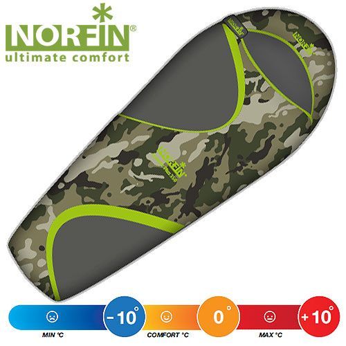 Norfin Спальный мешок кокон для похода с правой молнией комфорт С Norfin - Scandic Plus 350 ( 0 )