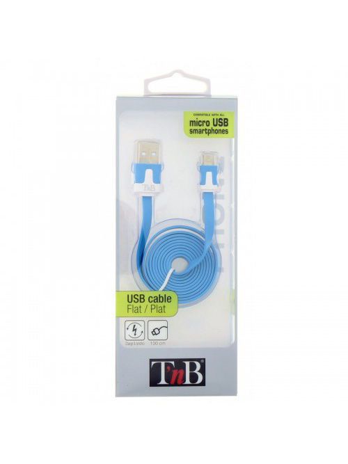 T'nB Accessories Удобный кабель для зарядки и синхронизации T'nB Accessories USB / microUSB CBFLAT1WH