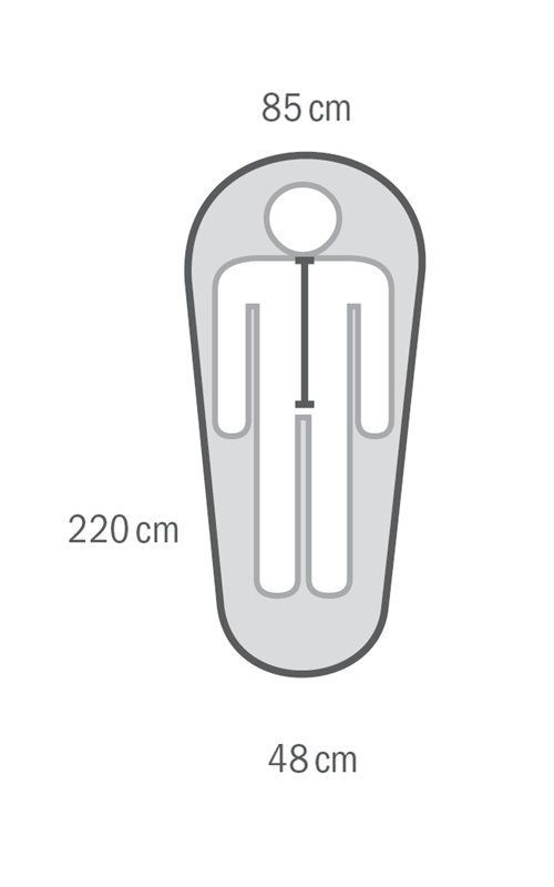 HUSKY Спальный мешок с утеплителем Husky Anapurna -28C 220х85 (комфорт -19)