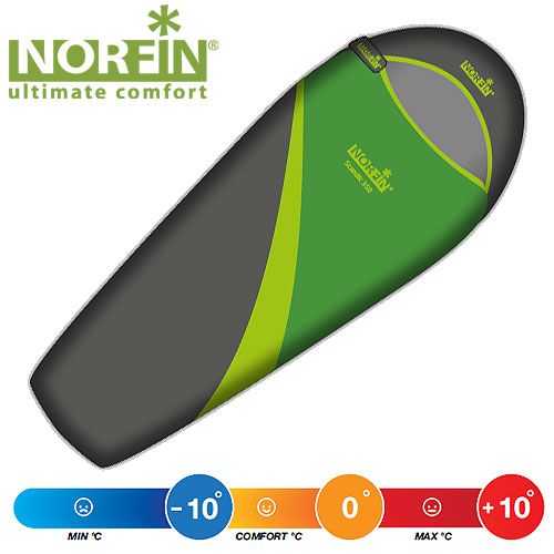 Norfin Походный мешок кокон для сна с левой молнией Norfin - Scandic 350 NF L