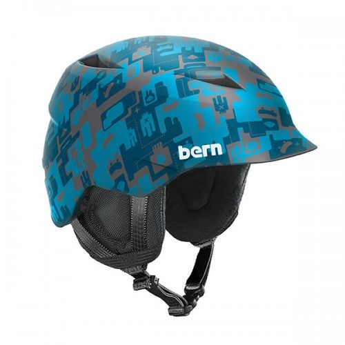 Bern Стильный детский шлем для мальчиков Bern Snow Zipmold Camino