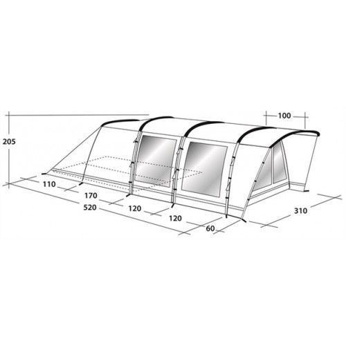 Outwell Палатка надежная пятиместная Outwell Flagstaff 5