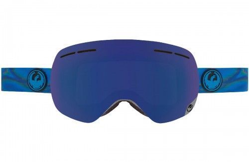 Dragon Alliance Горнолыжная маска линзы Dragon Alliance X1s (Spill/Dark Smoke Blue, Yellow Red Ion)