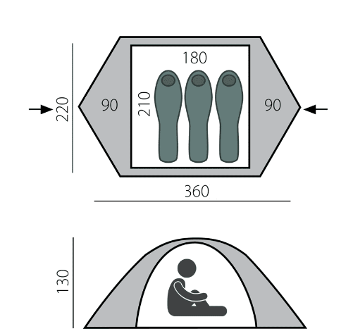 BTrace Палатка походная  BTrace Solid 3