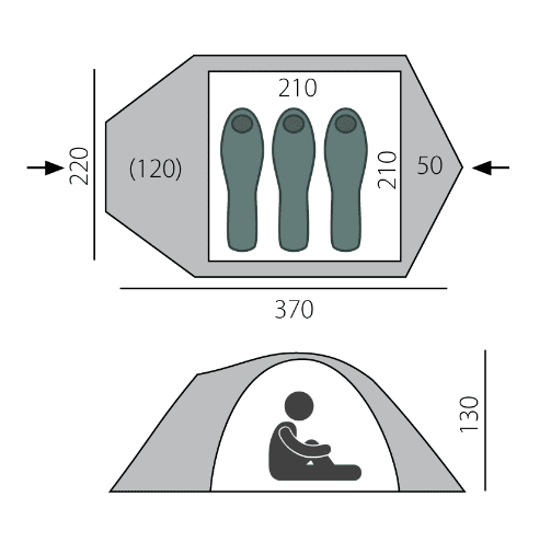 BTrace Палатка походная BTrace Talweg 3+